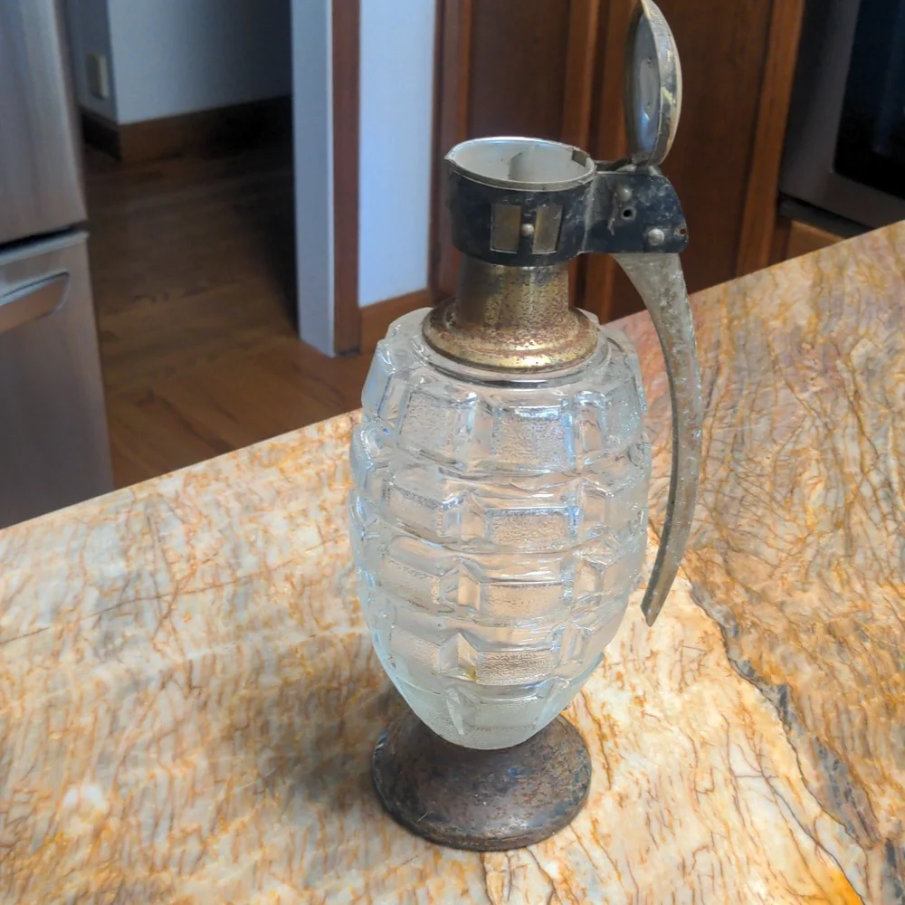 Unique Vintage Granade Shaped lantern